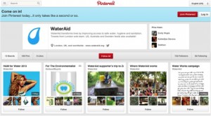 WaterAid Pinterest